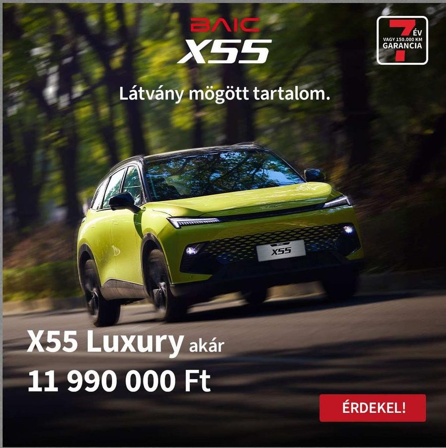 BAIC X55 banner