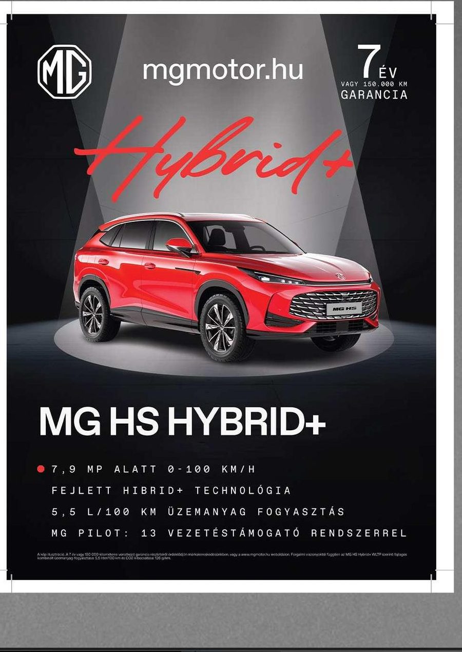 MG HS Hybrid+ print poster